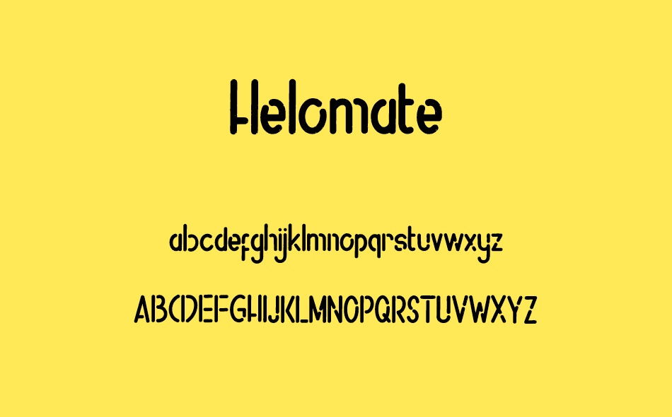 Helomate font