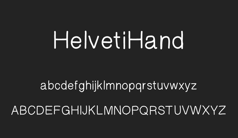 HelvetiHand font