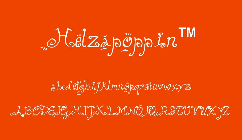 Helzapoppin™ font