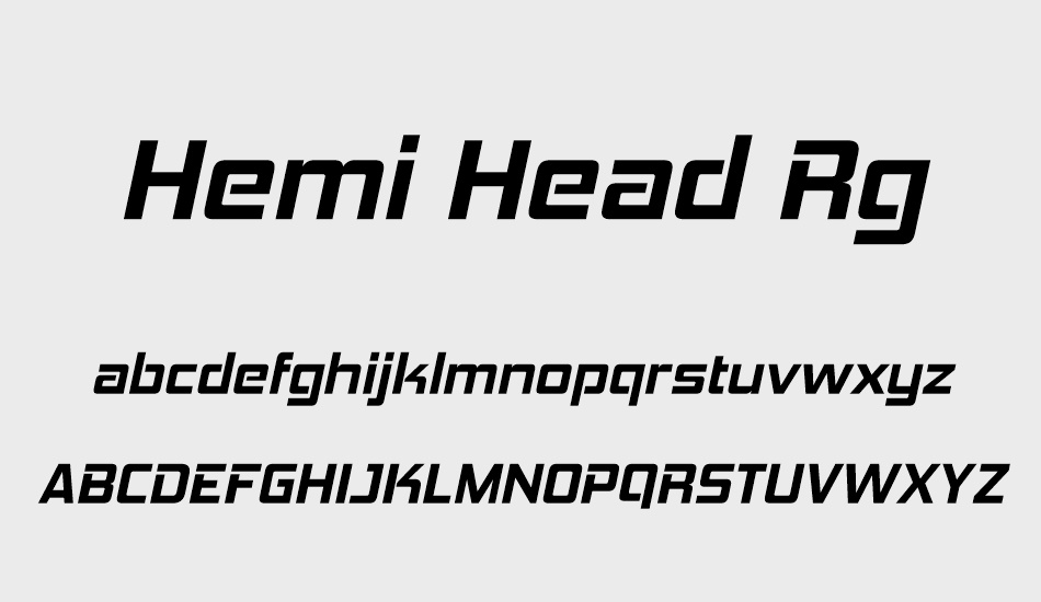 Hemi Head Rg font