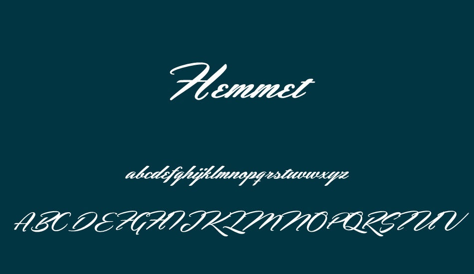 hemmet-personal-use-only font