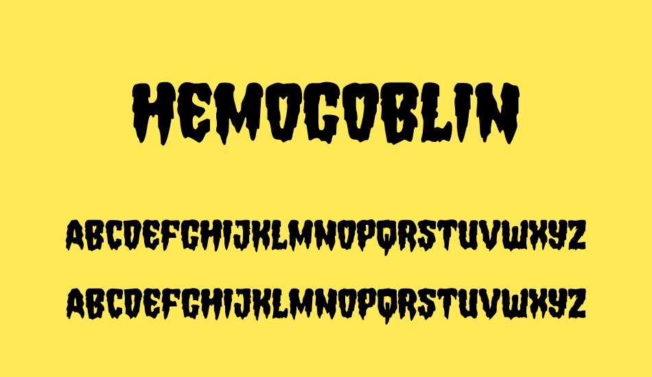 Hemogoblin font
