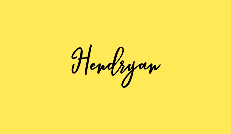 Hendryan font big