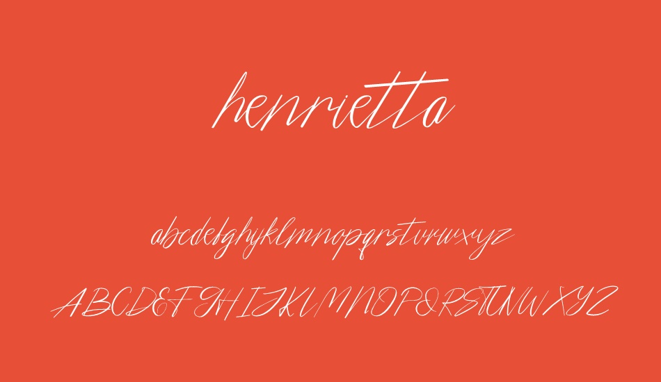 henrietta font