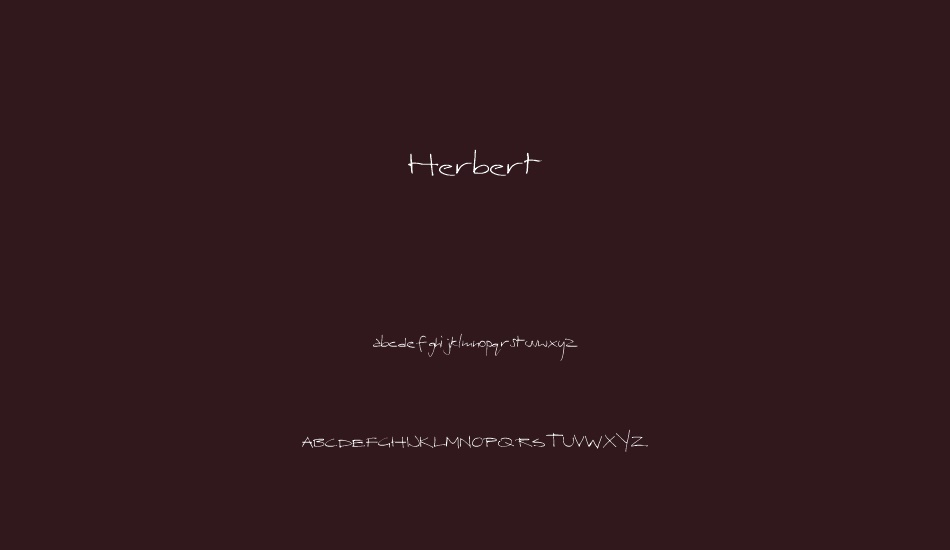 Herbert font