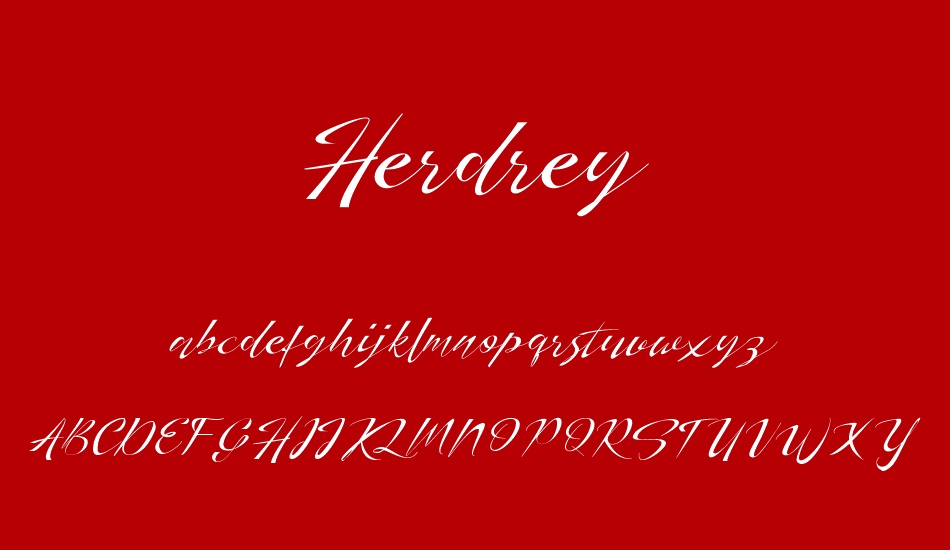 Herdrey font