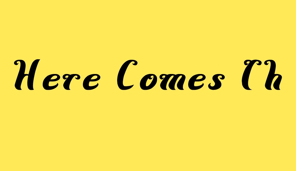 Here Comes The Sun font big