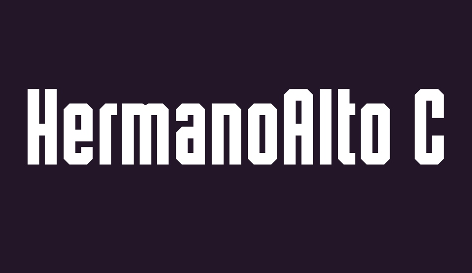 HermanoAlto Chisel font big