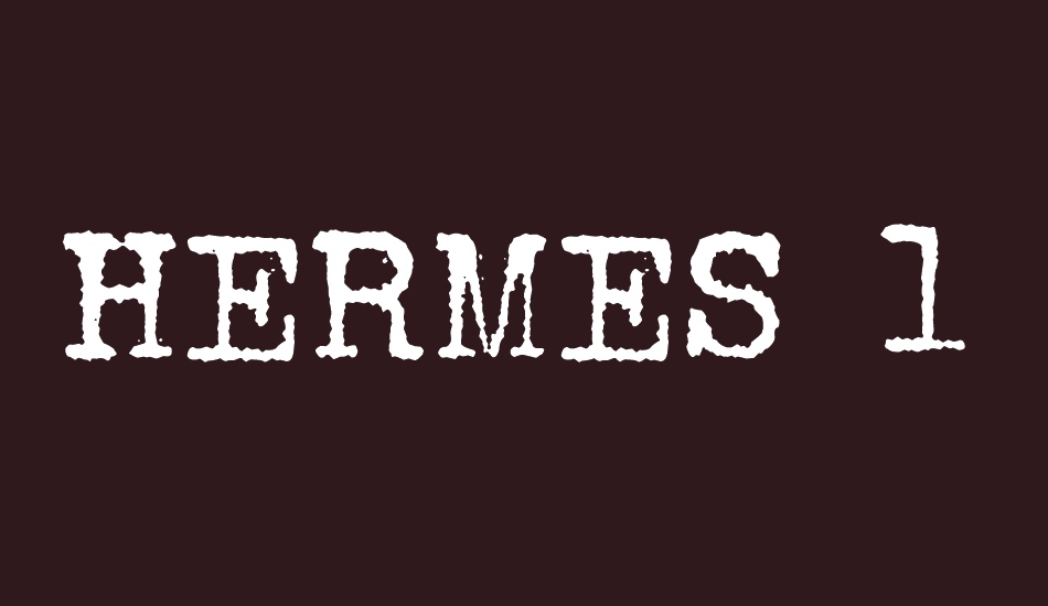 HERMES 1943 font big