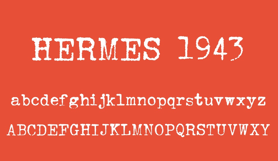 HERMES 1943 font