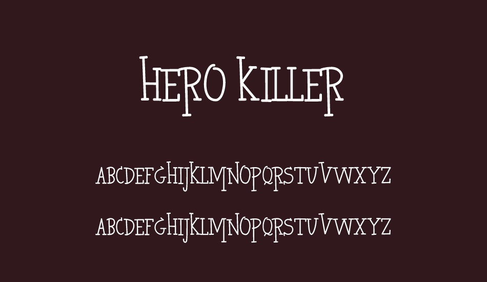 HERO KILLER font