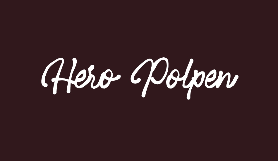 Hero Polpen font big