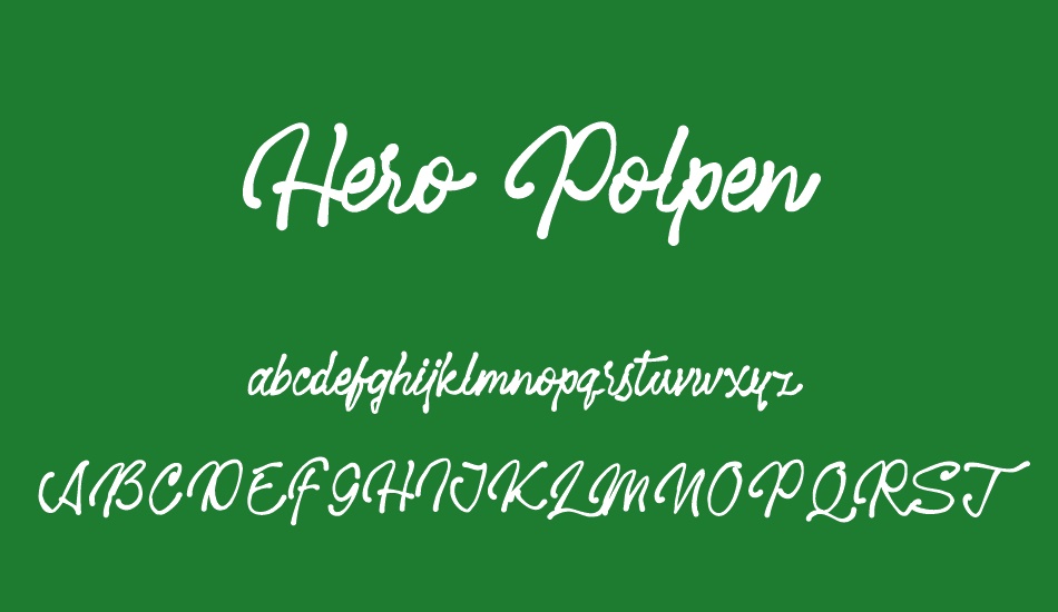 Hero Polpen font