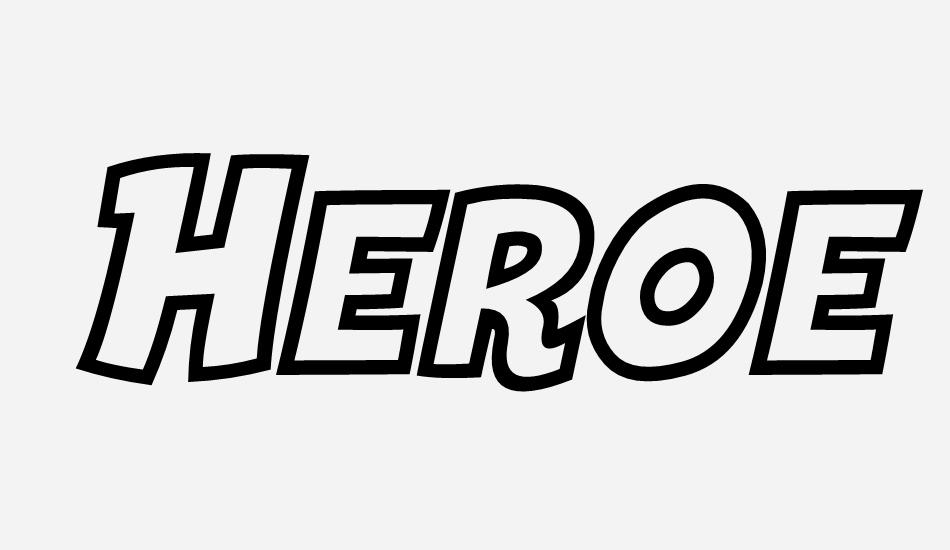 Heroes Legend Hollow font big