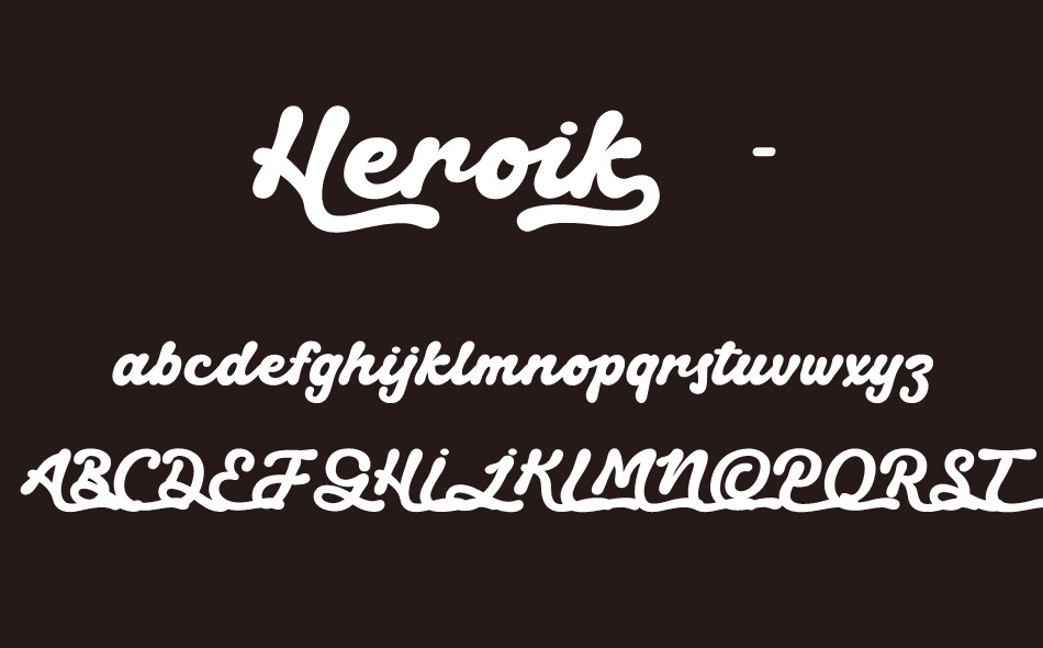 Heroik font