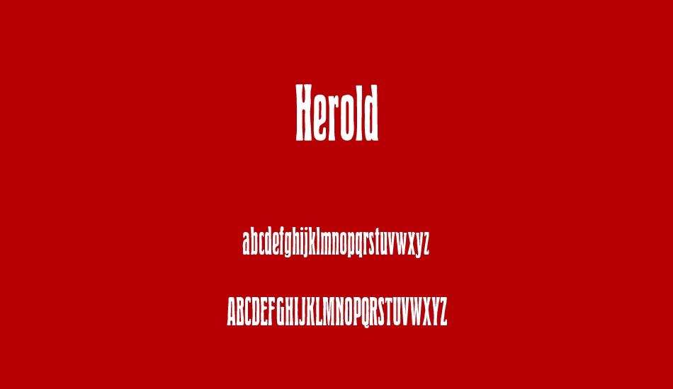 Herold font
