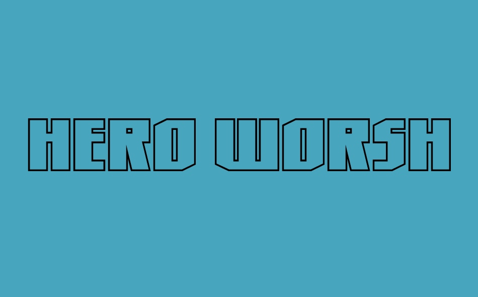 Hero Worship font big