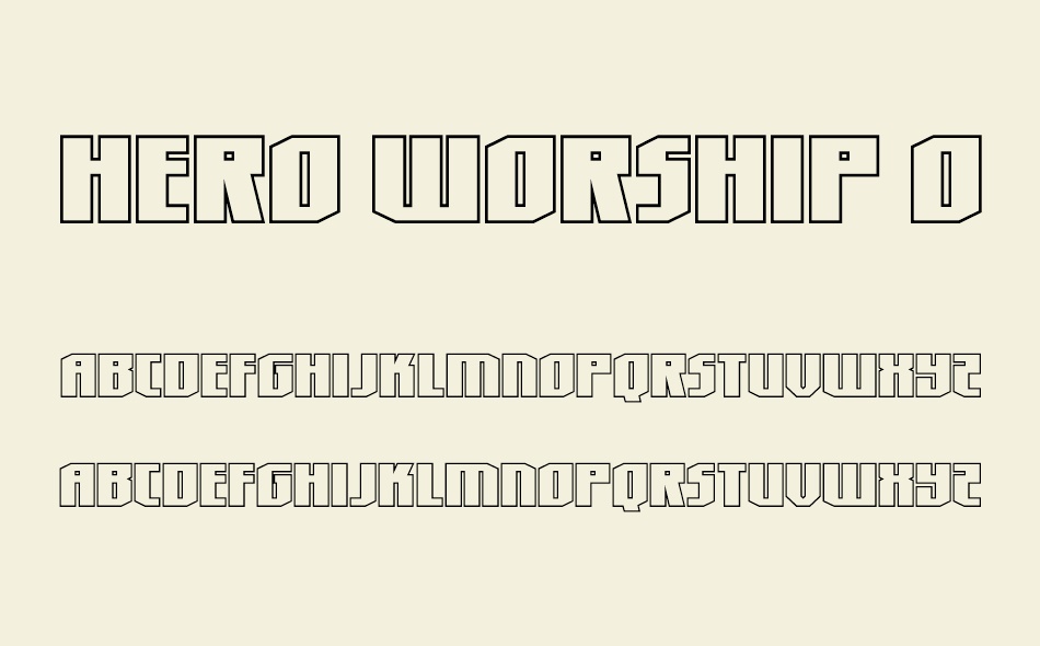 Hero Worship font