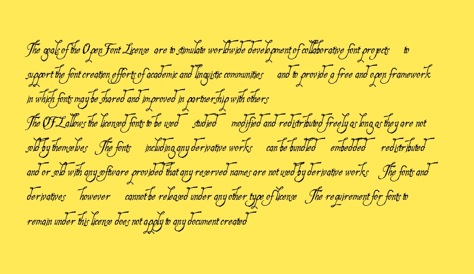 Hesperides Demo font 1