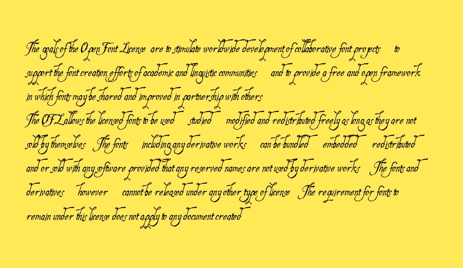 Hesperides Demo font 1