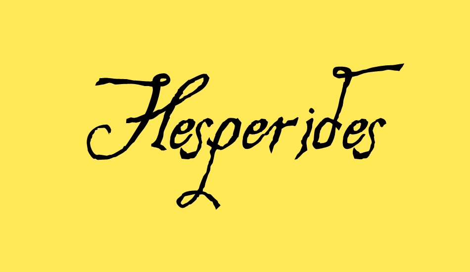 Hesperides Demo font big