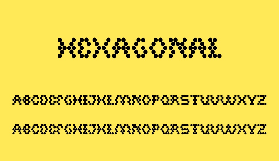 HEXAGONAL font
