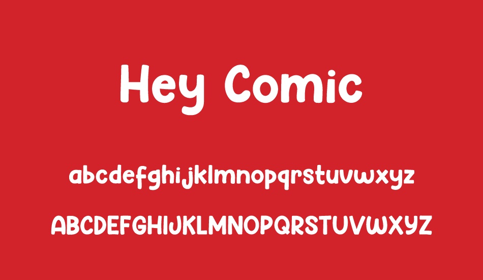 hey-comic font