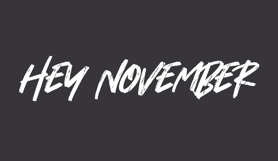 hey-november font big