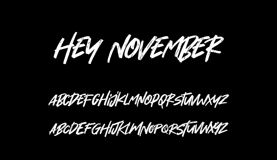hey-november font