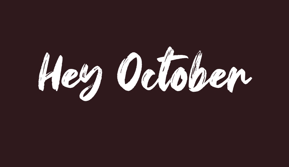 hey-october font big