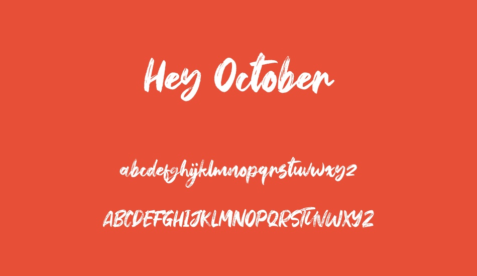 hey-october font