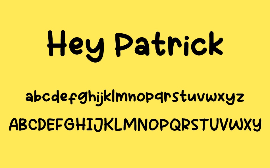 Hey Patrick font