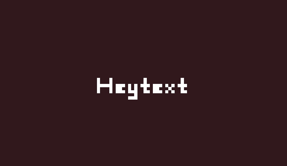 Heytext font big