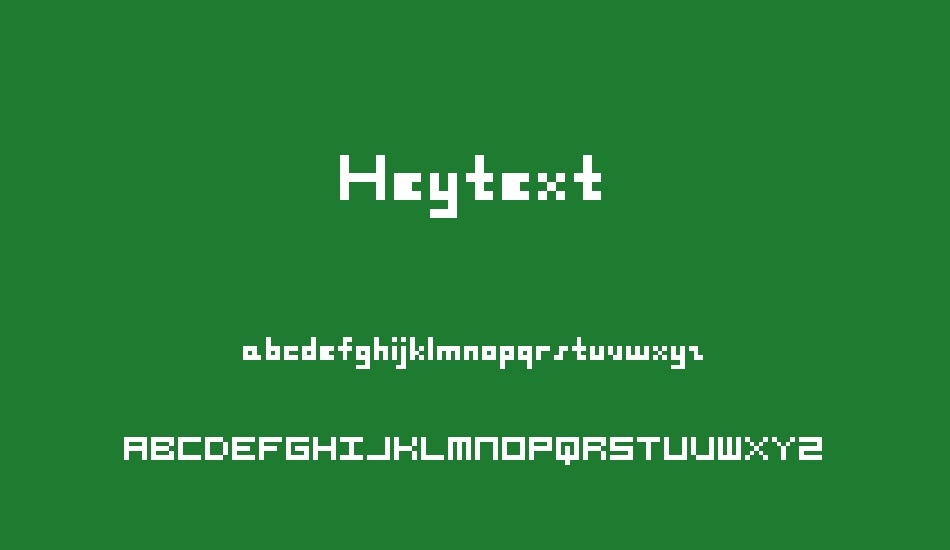 Heytext font