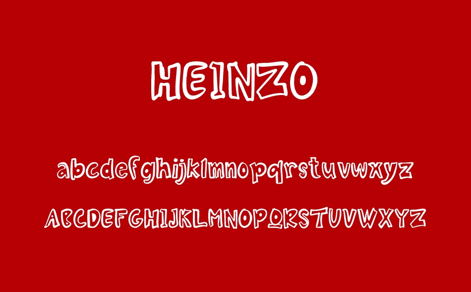 Heinzo font