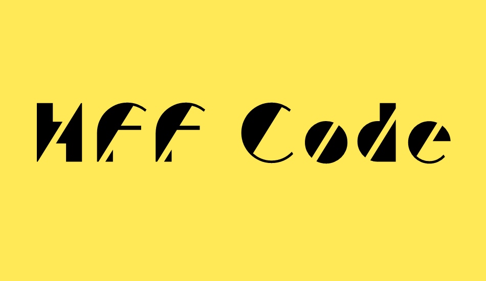 HFF Code Deco font big