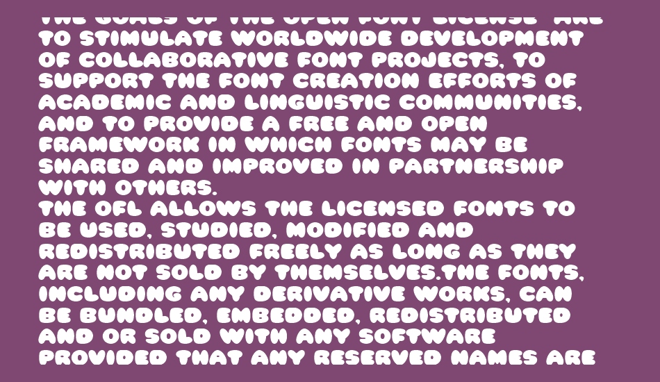 HFF Cotton Balls font 1