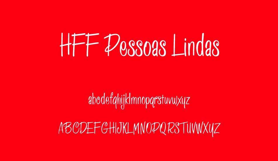 HFF Pessoas Lindas font