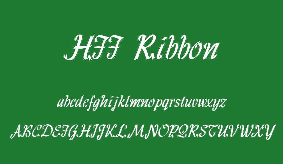 HFF Ribbon font