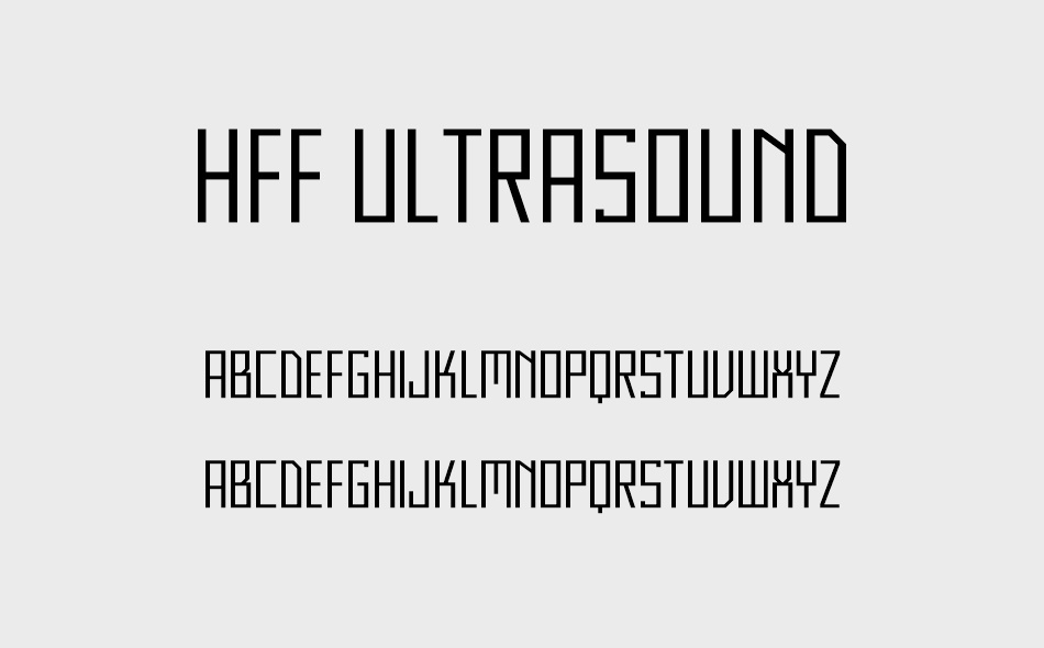 HFF Ultrasound font