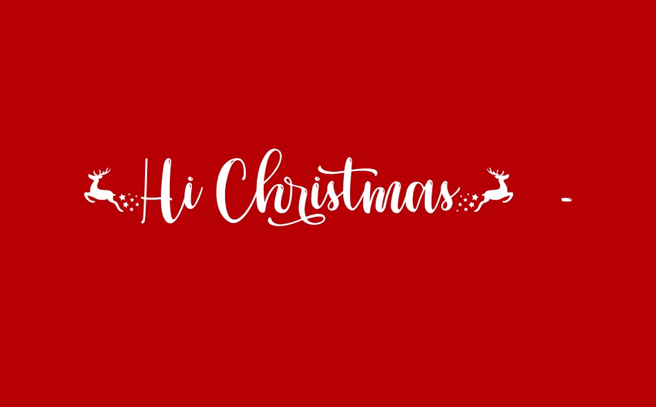 Hi Christmas font big