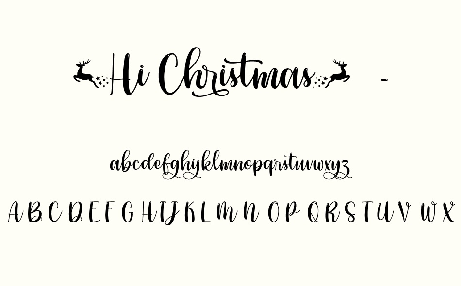Hi Christmas font