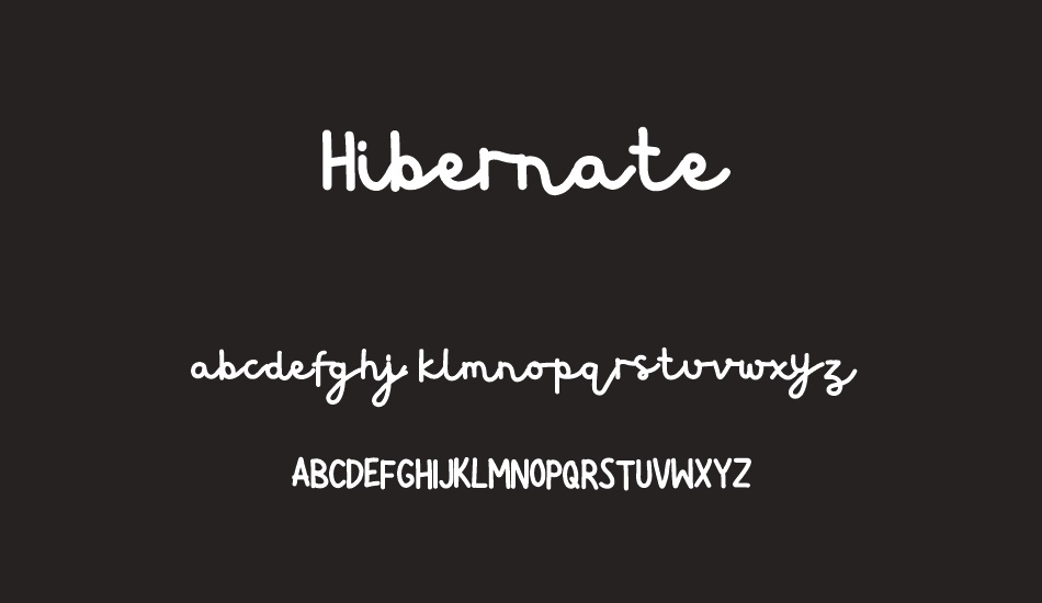 Hibernate font