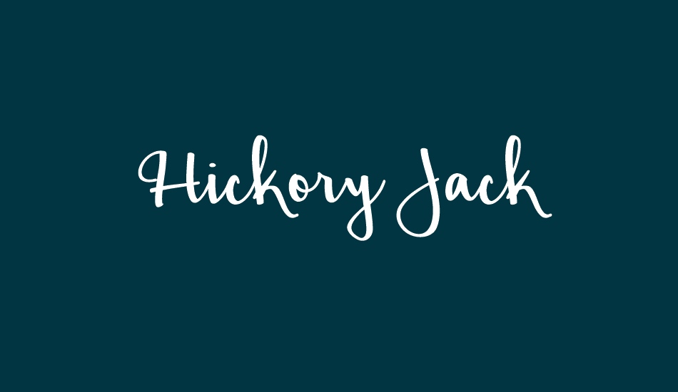 Hickory Jack font big