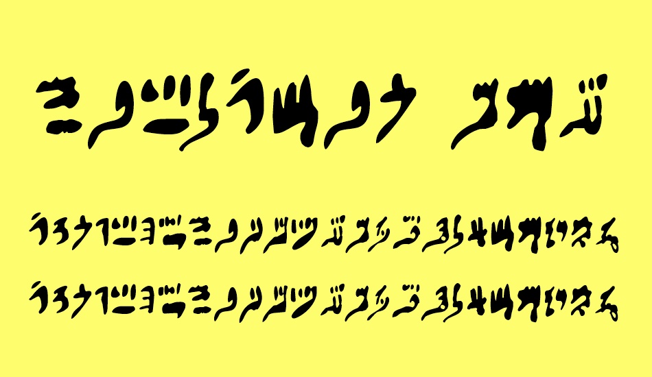 Hieratic Numerals font