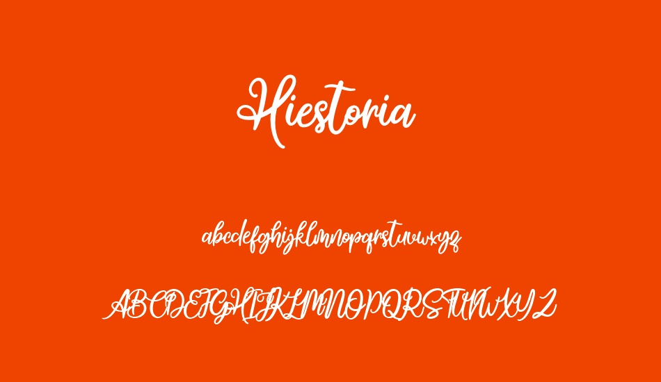 Hiestoria font