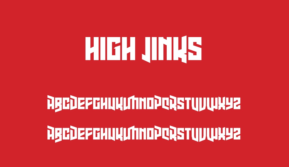High Jinks font