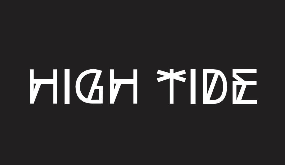 High Tide font big