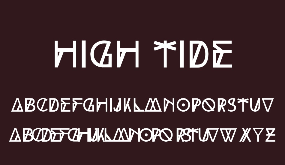 High Tide font