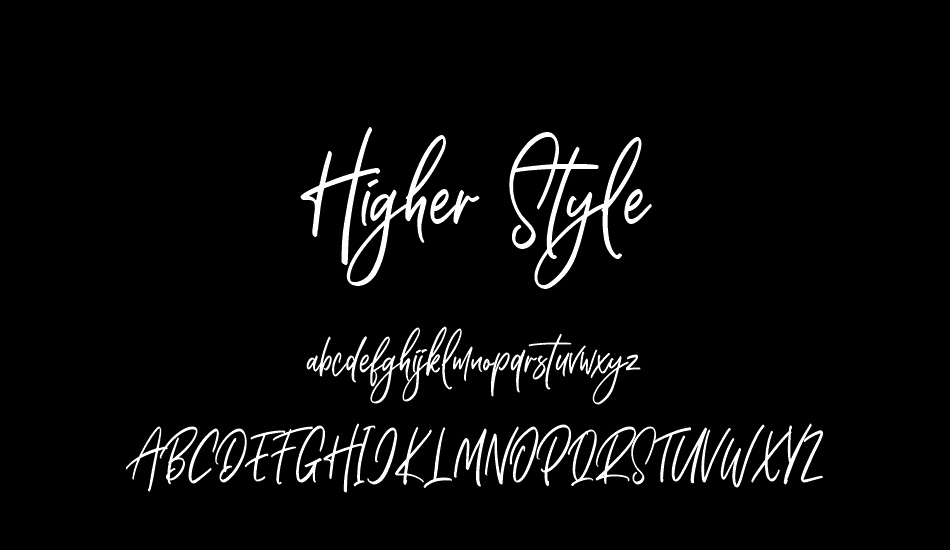 Higher Style font